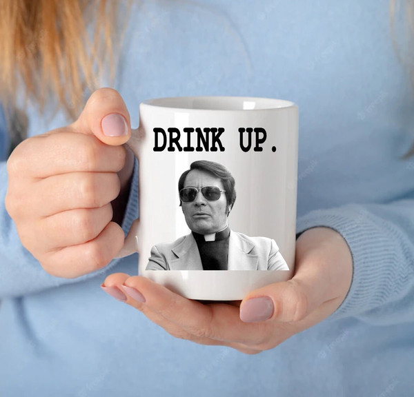 Jim Jones Drink Up Serial Killer Pun Cult Leader Dark Humor - Novelty Funny Anniversary Birthday Present, 11 Oz White Coffee Tea Mug Cup - 3.jpg