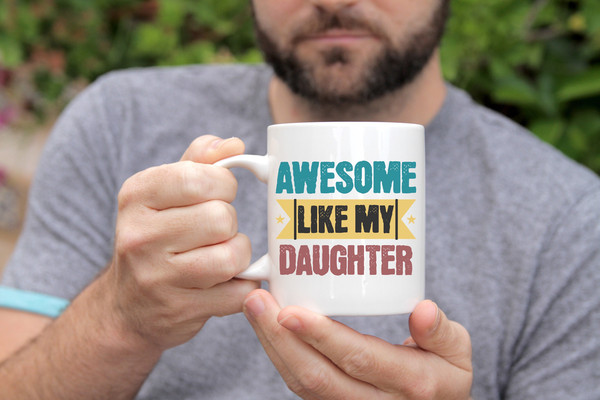 Dad From Daughter, Dad Mug, Fathers Day Gift, Daddy Daughter Gift, Step Dad Gift, First Time Dad Gift, Dad gift from baby, From daughter - 2.jpg