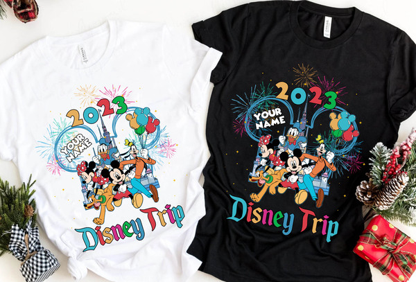 Custom Name Mickey And Friends Disney 2023 Trip Shirt  Personalized Disney World T-shirt  Disneyland Family Vacation Tee  Magic Kingdom - 1.jpg