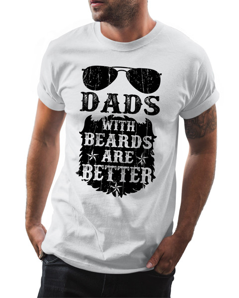 Dads With Beards Are Better Fathers Day T Shirt for dads and Husbands Dad Men's T-Shirt Dad Daddy Fathers Day Shirt Ideal Gift for Dad - 2.jpg