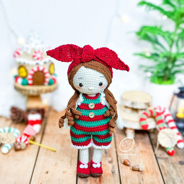 christmas doll amigurumi, crochet amigurumi doll, handmade doll, princess doll, noel doll, cuddle doll, amigurumi girl, christmas gifts (3).jpg