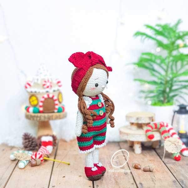 christmas doll amigurumi, crochet amigurumi doll, handmade doll, princess doll, noel doll, cuddle doll, amigurumi girl, christmas gifts (4).jpg