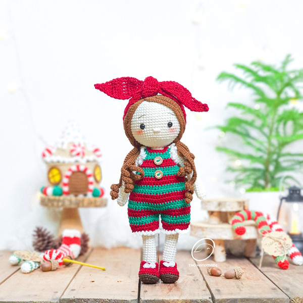 christmas doll amigurumi, crochet amigurumi doll, handmade doll, princess doll, noel doll, cuddle doll, amigurumi girl, christmas gifts (6).jpg