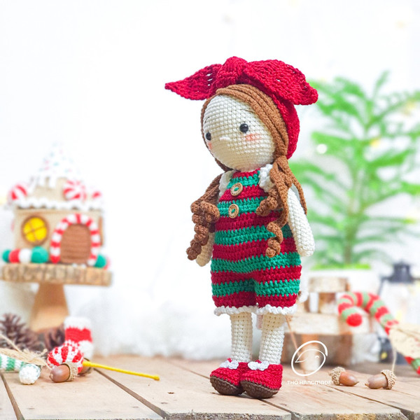christmas doll amigurumi, crochet amigurumi doll, handmade doll, princess doll, noel doll, cuddle doll, amigurumi girl, christmas gifts (10).jpg
