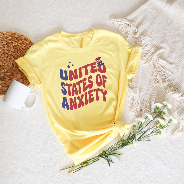 United States of Anxiety, Sarcastic USA Shirt, Funny 4th of July Shirts, Independence Day, Memorial Day, USA Crewneck, Christian 4th of July - 3.jpg