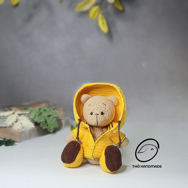 Hoodie Bear amigurumi doll, crochet teddy bear with hoodie, crochet doll for sale, amigurumi animals, Amigurumi doll, stuffed doll (2).jpg