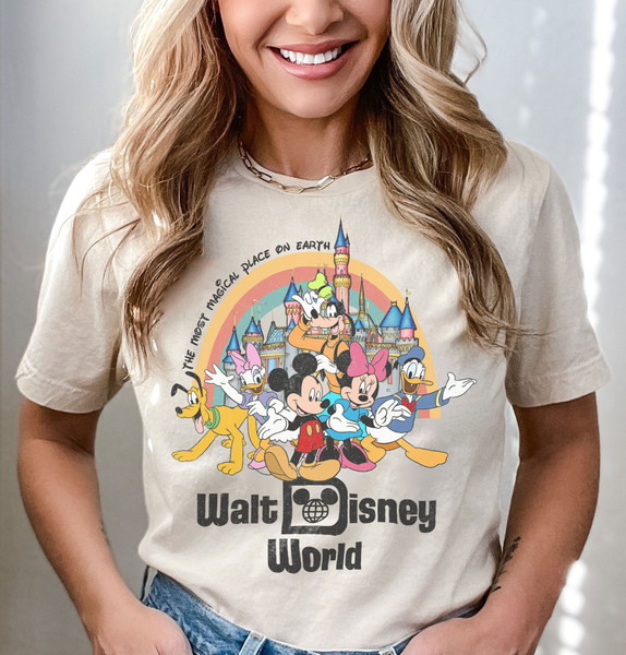 Vintage Walt Disney World Comfort Colors Shirt, Disney Retro Shirt, Disney World Shirt, Disney Family Shirts, Magic Kingdom, Disney Vacation - 1.jpg