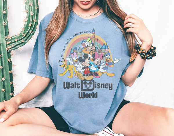 Vintage Walt Disney World Comfort Colors Shirt, Disney Retro Shirt, Disney World Shirt, Disney Family Shirts, Magic Kingdom, Disney Vacation - 3.jpg