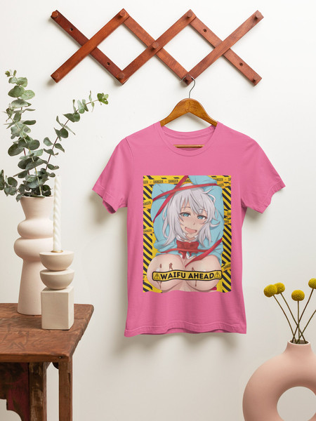 Waifu ahead T-shirt, Anime shirt, Anime merch, Anime graphic tee, Waifu shirt, Anime lover gift, Manga lover gift, Manga waifu shirt - 6.jpg