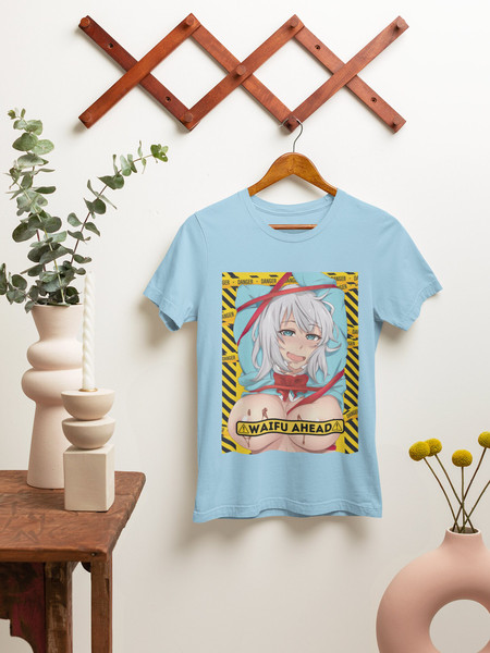 Waifu ahead T-shirt, Anime shirt, Anime merch, Anime graphic tee, Waifu shirt, Anime lover gift, Manga lover gift, Manga waifu shirt - 7.jpg