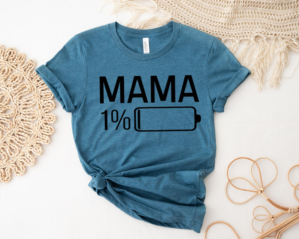 Tired Mommy Baby Shirts,Low Battery Charge Mama Tee,Family Matching T-Shirts,Charged Battery Shirts,Baby Announcement Shirts,Love Tired Mama - 1.jpg