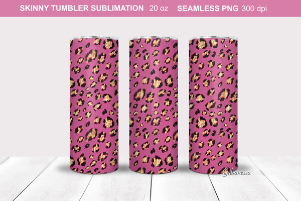 Pink leopard Tumbler Wrap Sublimation B 01.jpg