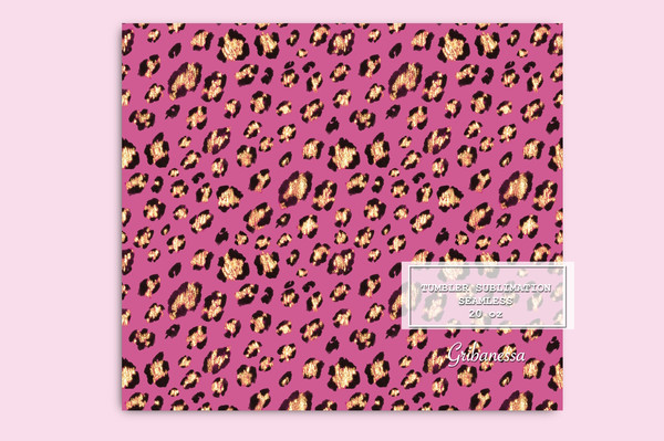 Pink leopard Tumbler Wrap Sublimation B 02.jpg