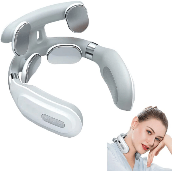 Neck Massager with Heated, Portable Cordless Electric Neck Massage  Equipment, 3