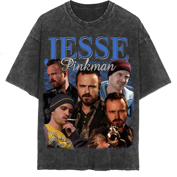 Jesse Pinkman Vintage Washed Shirt, Retro Breaking Bad T-Shirt, Heisenberg Shirt, Walter White Shirt, Actor Homage Tee - 2.jpg