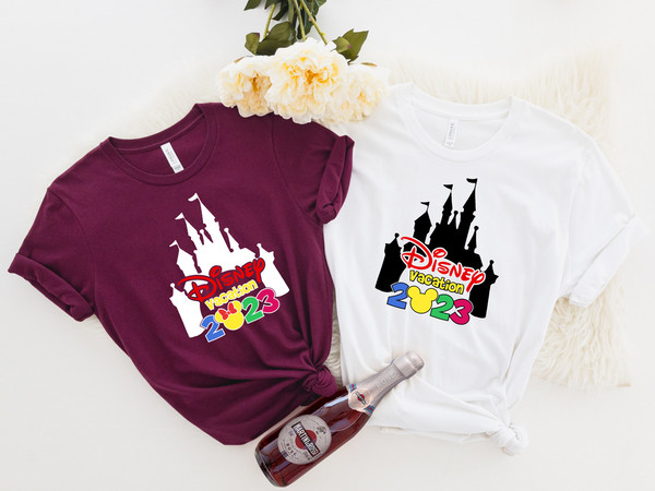 Disney Vacation 2023 Shirts, Disney Family Trip 2023, Mickey And Minnie T-shirt, Disney Couple Tee, Disney Castle Shirt, Disney Matching Tee - 4.jpg
