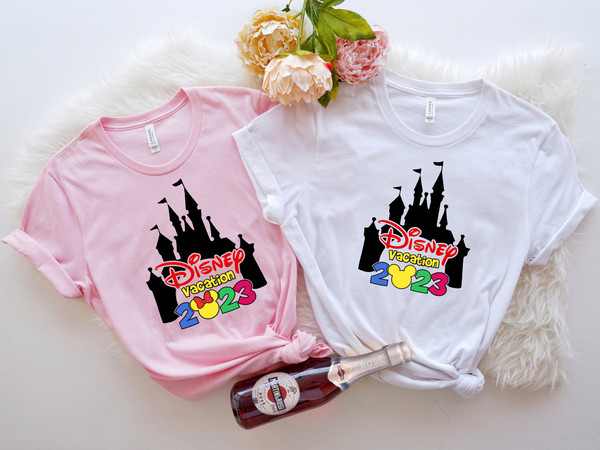 Disney Vacation 2023 Shirts, Disney Family Trip 2023, Mickey And Minnie T-shirt, Disney Couple Tee, Disney Castle Shirt, Disney Matching Tee - 5.jpg