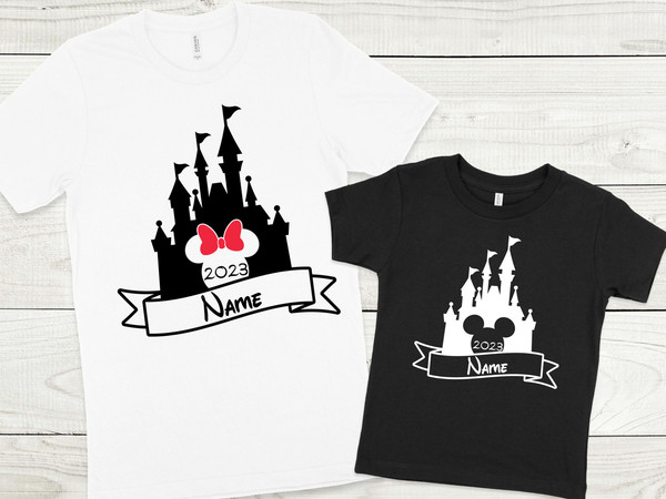 Disneyland Custom Name Shirts, Mickey And Minnie T-shirt, Disney Couple Shirt, Disney Castle Shirt, Disney Family Vacation, Disneyworld Tee - 2.jpg