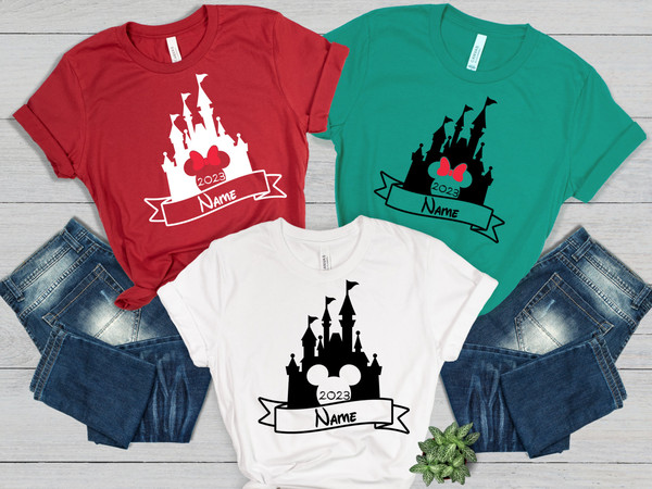 Disneyland Custom Name Shirts, Mickey And Minnie T-shirt, Disney Couple Shirt, Disney Castle Shirt, Disney Family Vacation, Disneyworld Tee - 4.jpg