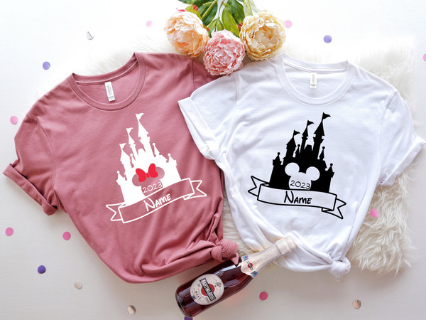 Disneyland Custom Name Shirts, Mickey And Minnie T-shirt, Disney Couple Shirt, Disney Castle Shirt, Disney Family Vacation, Disneyworld Tee - 6.jpg