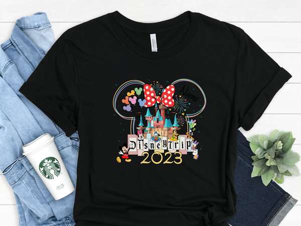 Disney Trip 2023 Shirt, Disney Family Shirts, Family Vacation Shirts, Disney Matching Shirts, Disneyland  T-shirt, Custom Name Disney Shirts - 2.jpg