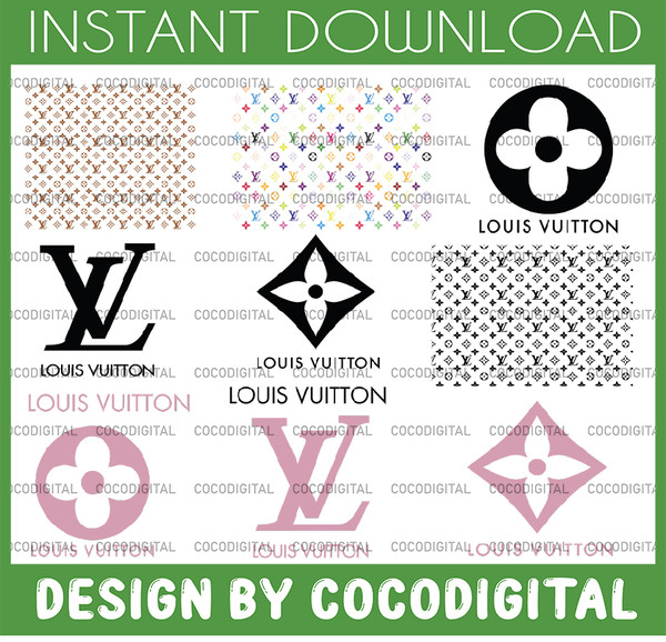 LV Logo Pattern Svg, LV Pattern Svg, LV Logo Bundle, Logo Bu - Inspire  Uplift