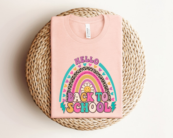 Hello Back To School Shirt, Teacher Shirt, First Day Of School Shirt, Back To School Shirt, Teacher Tee, Teacher Apparel, Hello School Tee - 4.jpg