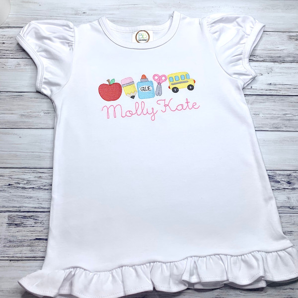 Back to School Shirt  Back to School Outfit  1st Day of School  First Day of School Shirt  Personalized Back to School Shirt for Girl - 4.jpg