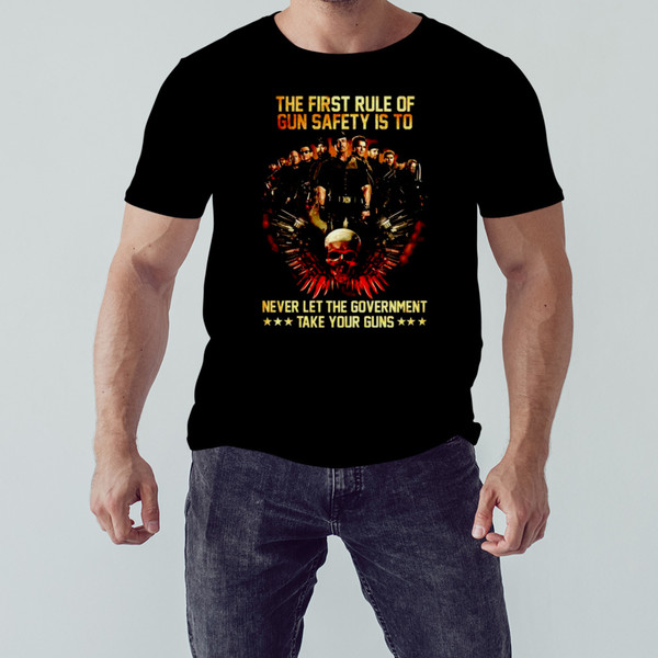 the first rule of gun safety is to never let the government shirt, Shirt For Men Women, Graphic Design, Unisex Shirt