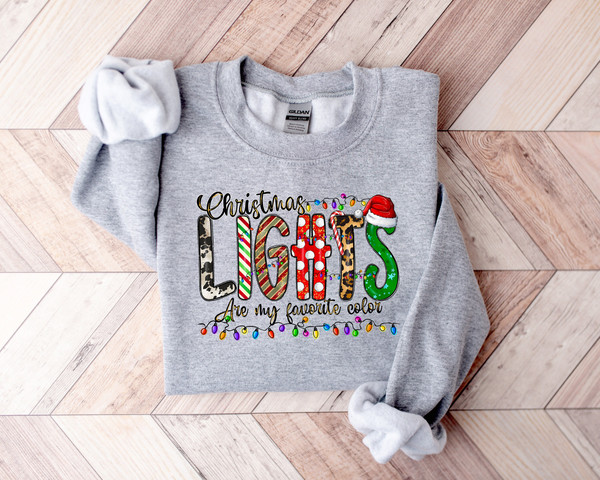 Christmas Lights Are My Favorite Color,Christmas T-shirt,Christmas Family Shirt,Christmas Gift,Holiday Gift,Christmas Family Matching Shirt - 3.jpg