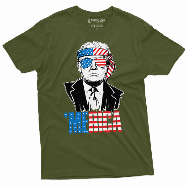 Merica USA Trump T-shirt DTJ 4th of July Cool Patriotic America Tee Mens Conservative republican Part Tee Shirt - 4.jpg