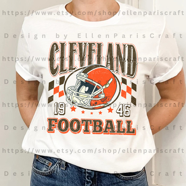 Vintage Cleveland Football Crewneck Sweatshirt, Cleveland Football Oversized Shirt, Cleveland Football ShirtSweatshirtHoodie - 4.jpg