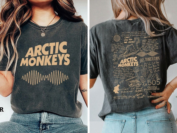 Comfort Colors® Arctic Monkeys Band T-shirt  Arctic Monkeys Lyric Shirt  Arctic Monkeys Merch  Arctic Monkeys Doodle  AM album t-shirt - 1.jpg