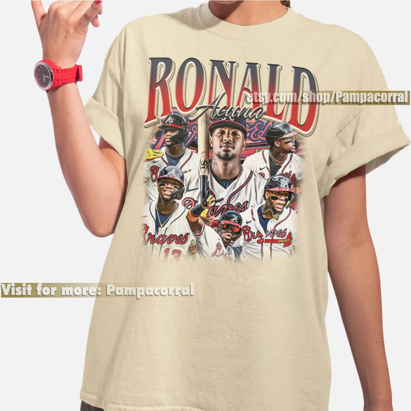 Ronald Acuna Jr Shirt, Baseball shirt, Classic 90s Graphic Tee, Unisex, Vintage Bootleg, Gift, Retro - 2.jpg