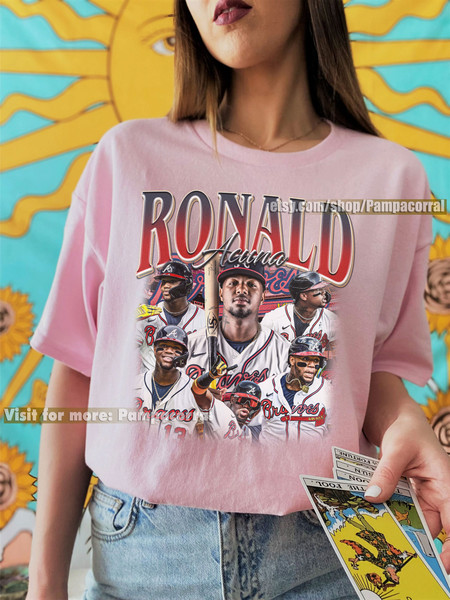 Ronald Acuna Jr Shirt, Baseball shirt, Classic 90s Graphic Tee, Unisex, Vintage Bootleg, Gift, Retro - 3.jpg