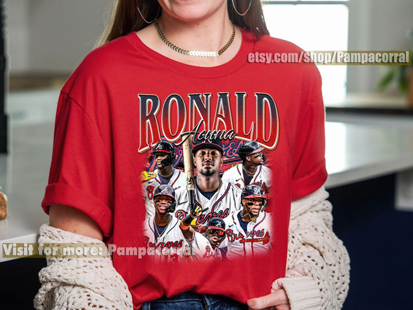 Ronald Acuna Jr Shirt, Baseball shirt, Classic 90s Graphic Tee, Unisex, Vintage Bootleg, Gift, Retro - 5.jpg
