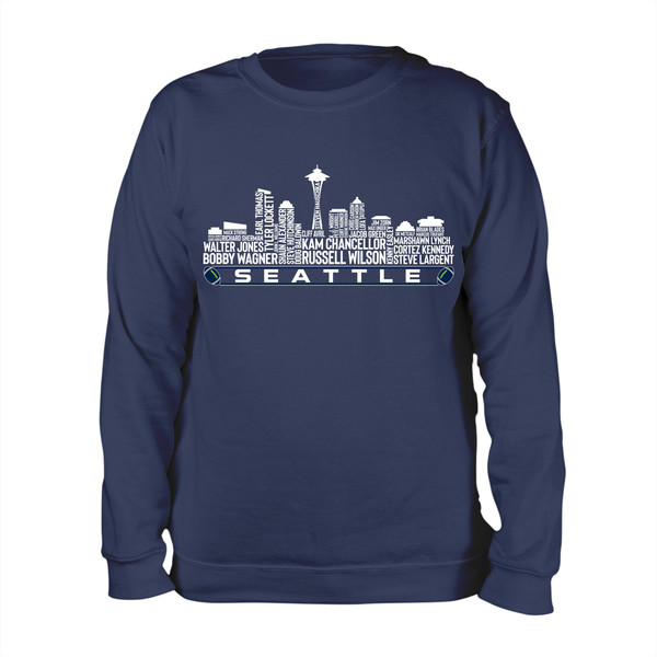 Seattle Football Team All Time Legends, Seattle City Skyline shirt - 6.jpg