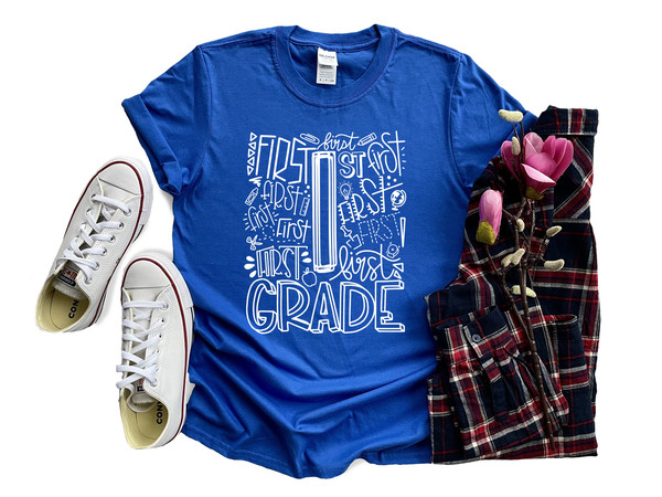 1st Grade Shirt, Custom Teacher Shirts, Teacher Team Shirts, Personalized Teacher T-shirts, Teacher Outfit, Teacher T-shirts - 1.jpg