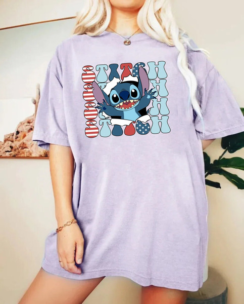 4th of July Stitch Comfort Colors® Shirt, Patriotic Disney Shirt, Fourth of July Stitch Shirt, Disney Independence Day Shirt, America Shirt - 3.jpg