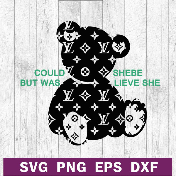 Louis Vuitton Teddy Bear SVG, Louis Vuitton bear logo SVG, LV bear logo SVG  PNG DXF EPS