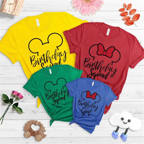 Disney Birthday Shirt, Disney Squad Shirt, Disney Family Shi - Inspire  Uplift