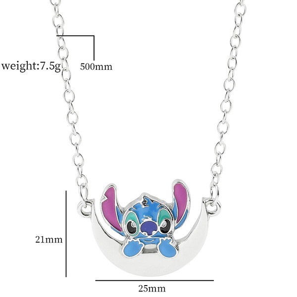 Cartoon Anime Lilo & Stitch Metal Necklace Kawaii Stitch Ang - Inspire  Uplift