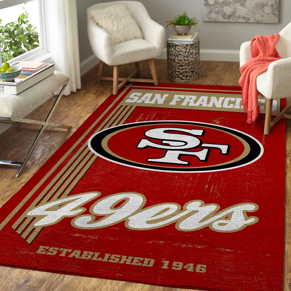 San Francisco 49ers Carpet Rug,Area Rugs Clearance Indoor Ca