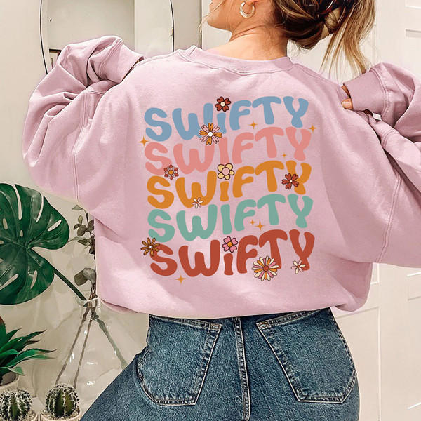 Swifty Merch T Shirt Eras Tour Outfit Swifty Shirt Lavender L Sweater | Rose Riviera