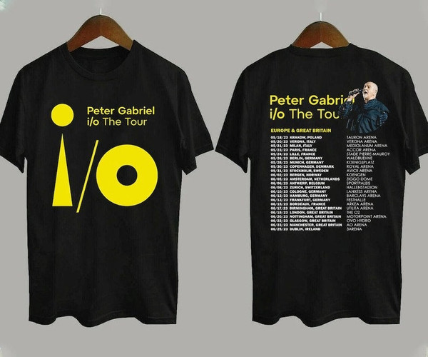 Peter Gabriel I o The Europe Tour 2023 T-Shirt, Pe - Inspire Uplift
