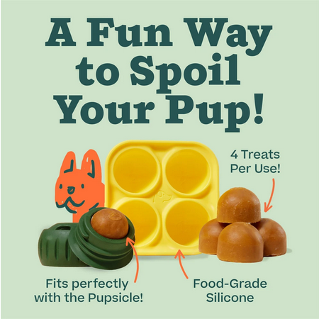 Dog Food Toys New Woof Pupsicle Refillable Easy Clean Natura - Inspire  Uplift