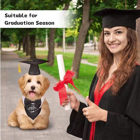 Pet Graduation Caps Small Dog Graduation Hats with Yellow Ta - Inspire  Uplift