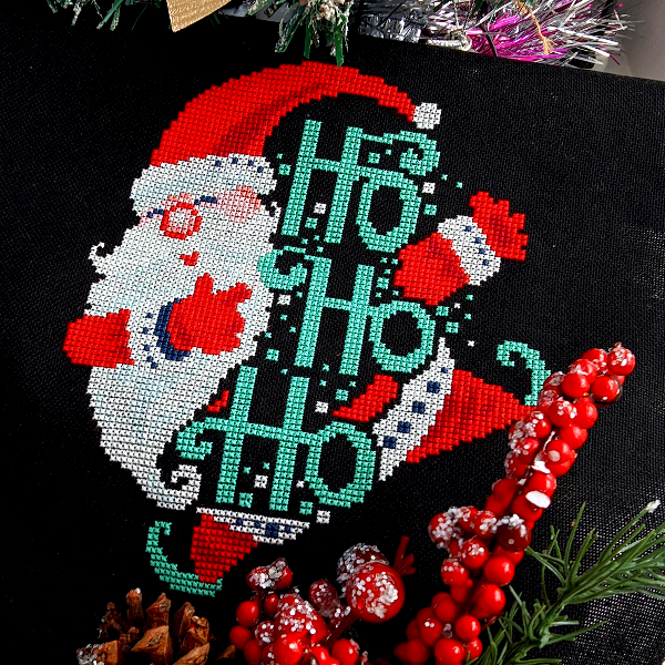 Santa cross stitch pattern, Funny Christmas cross stitch, Christmas decorations cross stitch, Winter cross stitch.jpg