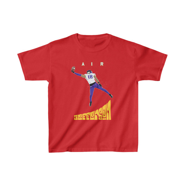 Justin Jefferson Youth Shirt, Minnesota Football Kids T-Shirt