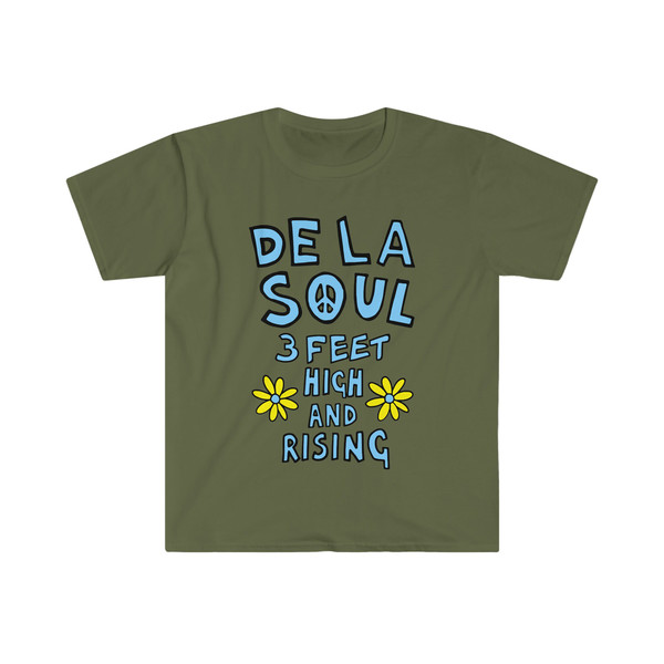 De La Soul 1980's Logo Simple Handdrawn Shirt Retro Golden Age Hip Hop Gift T-Shirt 3 Feet High And Rising Progressive Jazz Rap Graphic Tee - 4.jpg